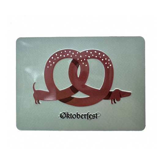 Oktoberfest™ Blechmagnet  Brezndackel
