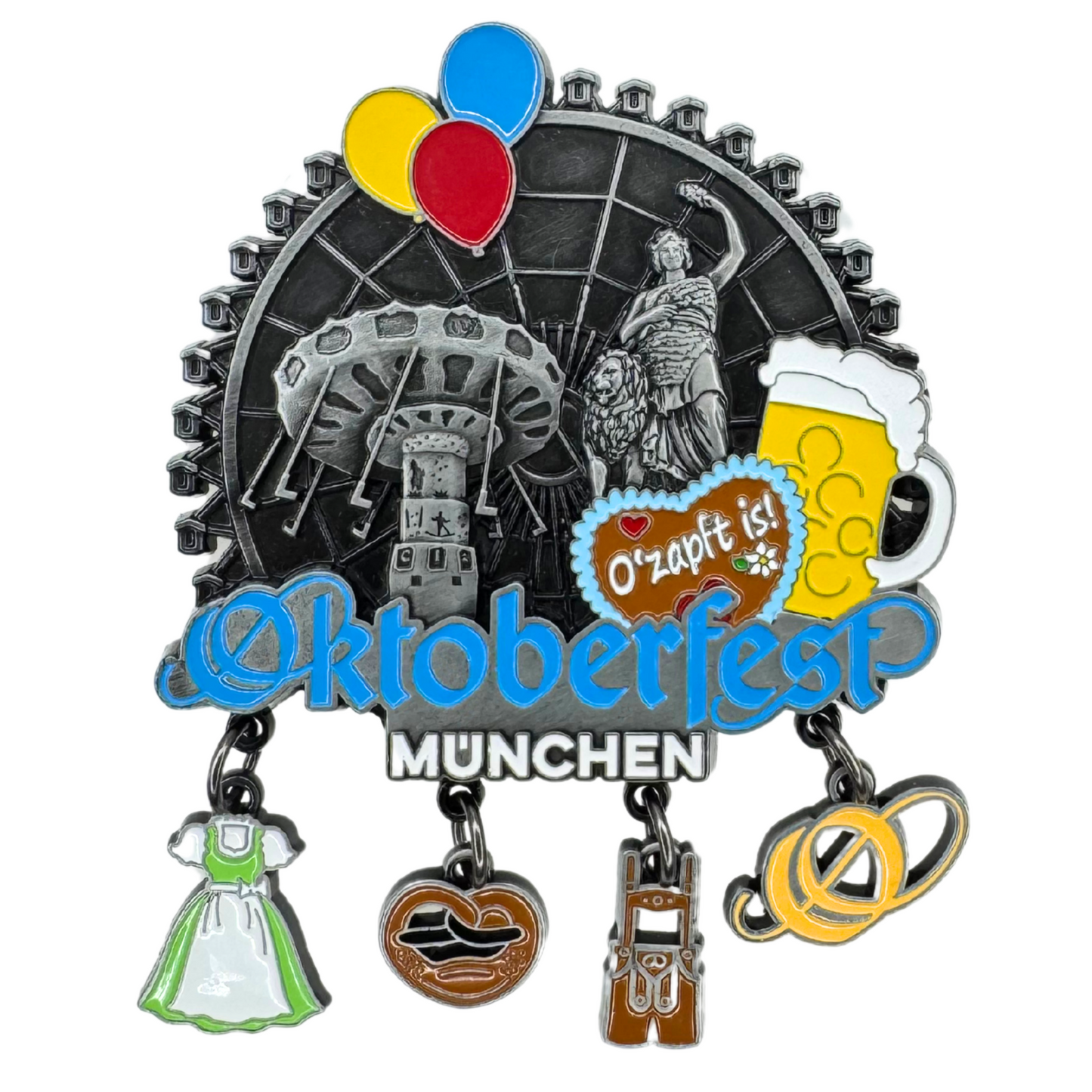 Oktoberfest™ Metallmagnet Riesenrad Charms