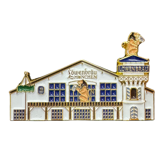 Pin Löwenbräu Festzelt Fassade