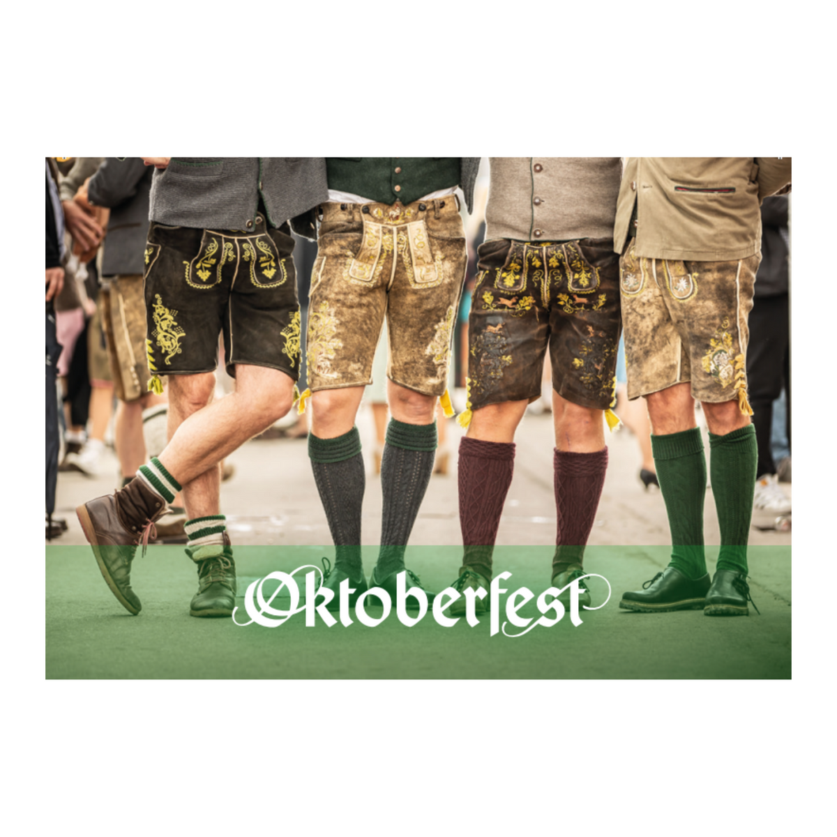 Oktoberfest™ Fotomagnet Lederhosen