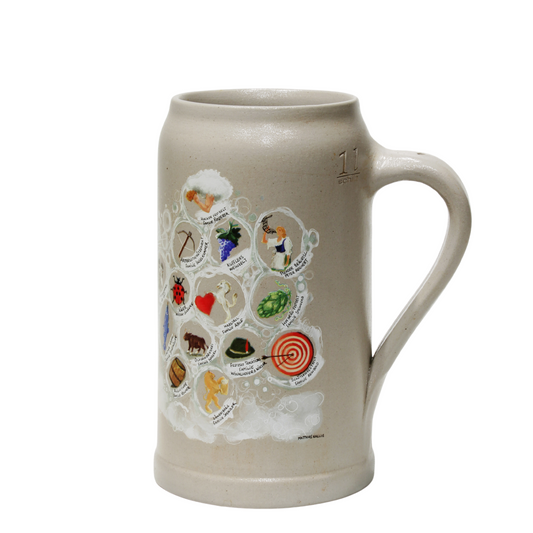 Wiesn Wirte Krug 2025 echt Salzglasiert ohne Zinndeckel