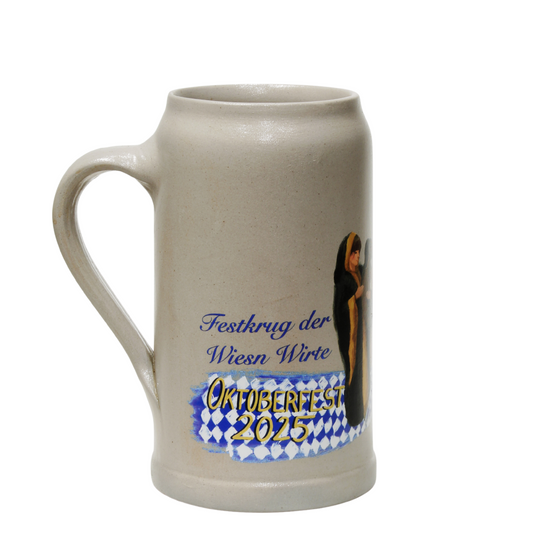 Wiesn Wirte Krug 2025 echt Salzglasiert ohne Zinndeckel