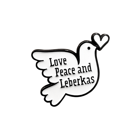 Pin Love, Peace and Leberkas