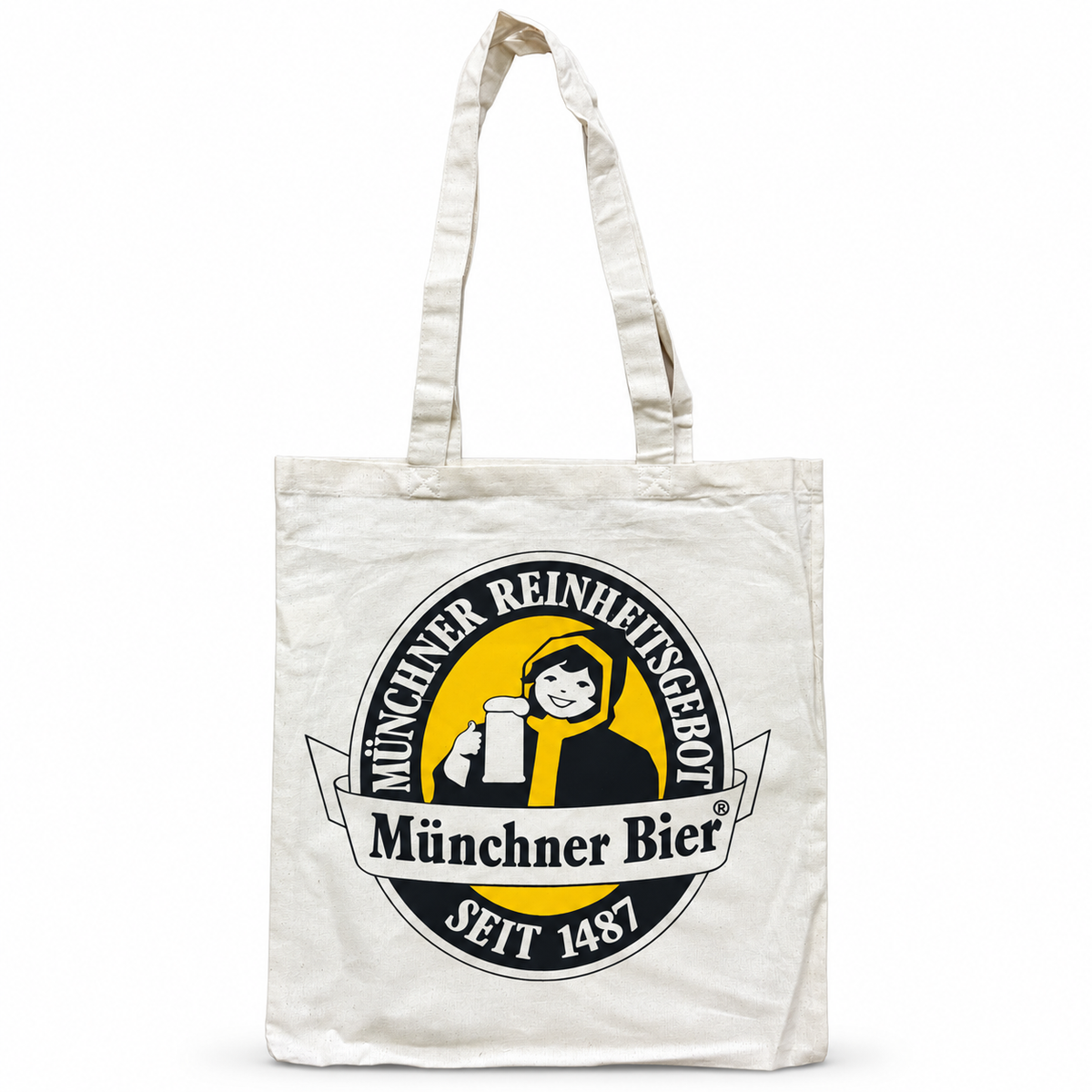 Jutetasche Münchner Brauereien Logo