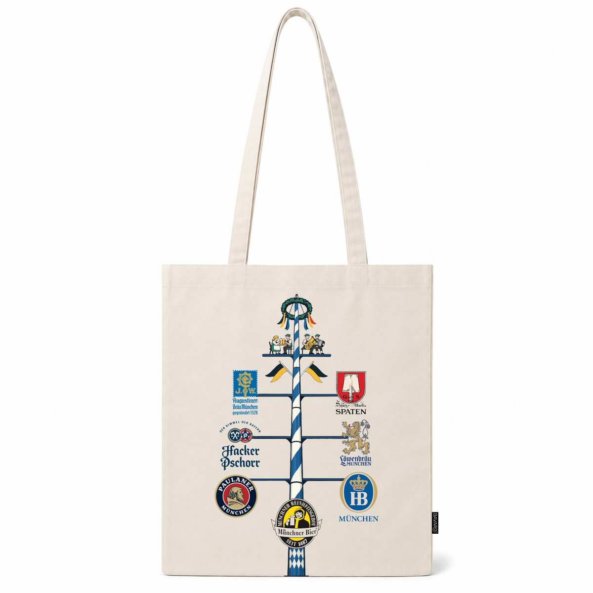 Jutetasche Münchner Brauereien Maibaum