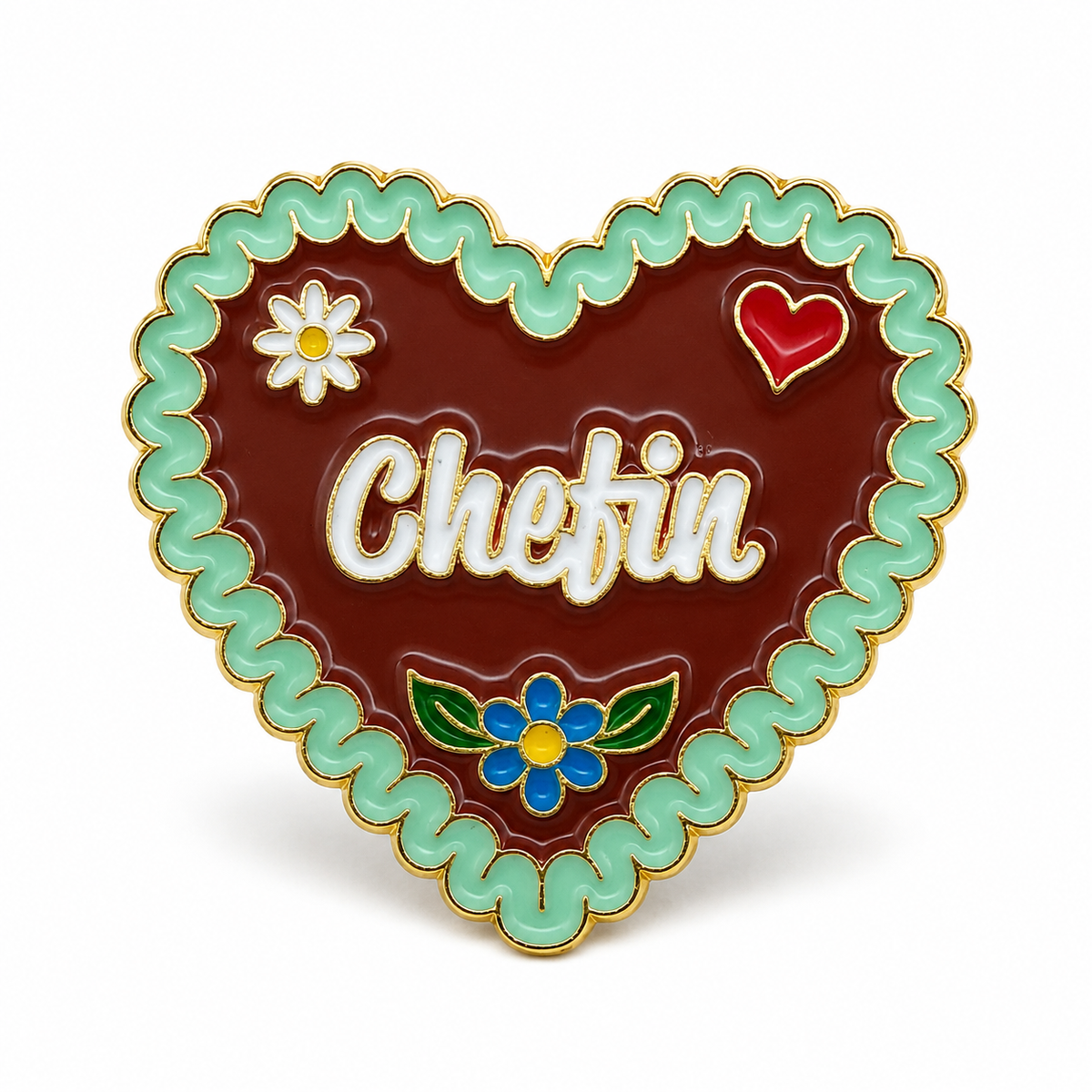 Anstecker Lebkuchenherz Chefin