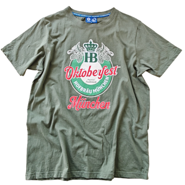 T-Shirt Hofbräuhaus Hopfenlogo Oliv