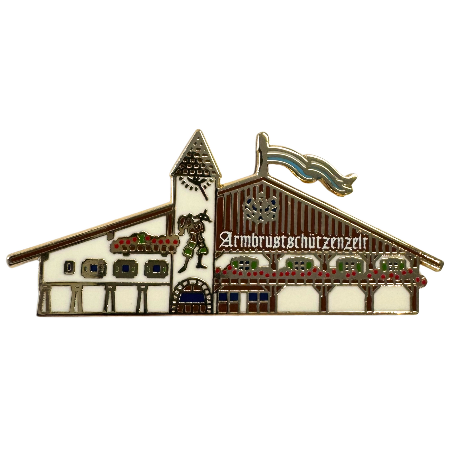 Pin Armbrustschützenzelt Fassade