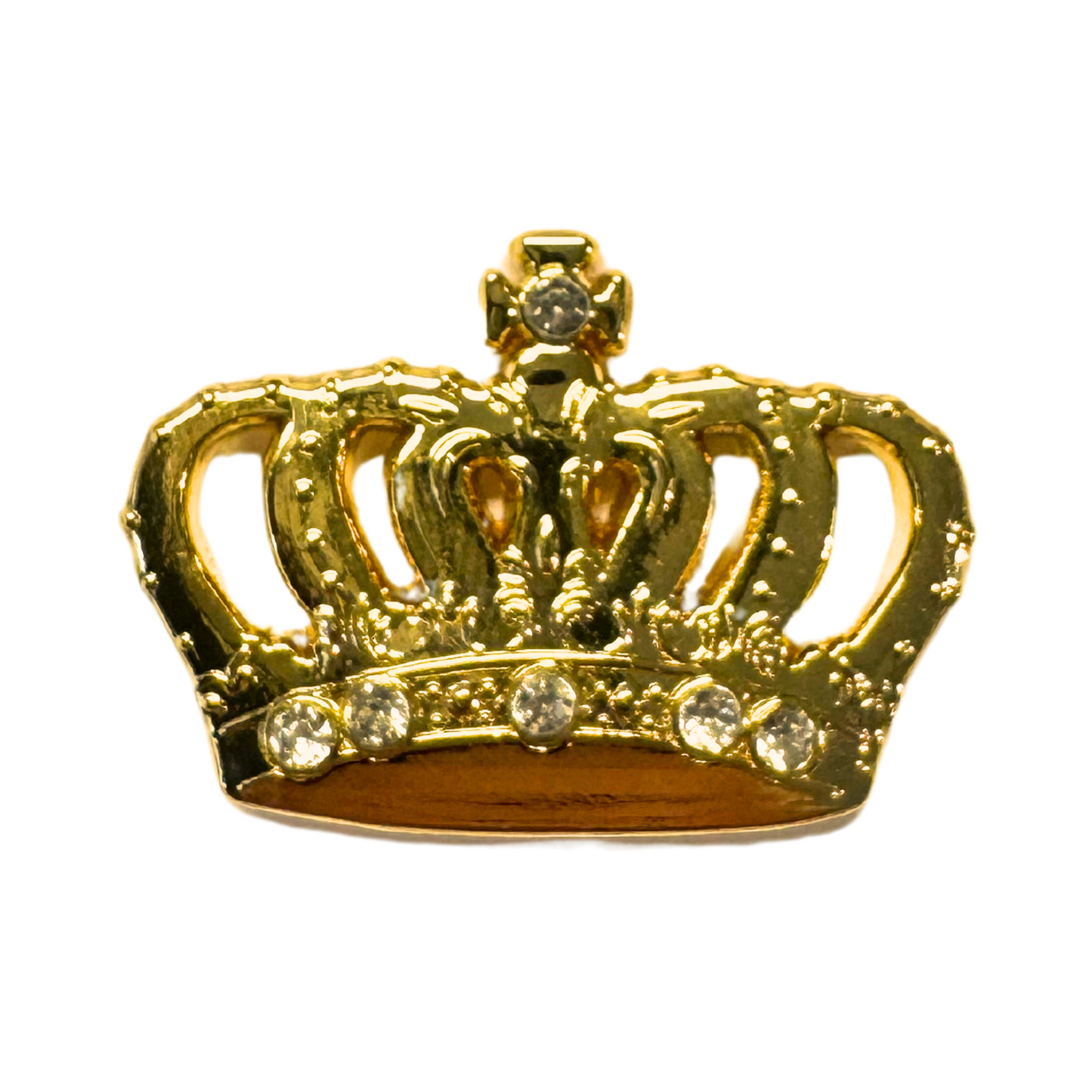 Pin Krone Gold Strass