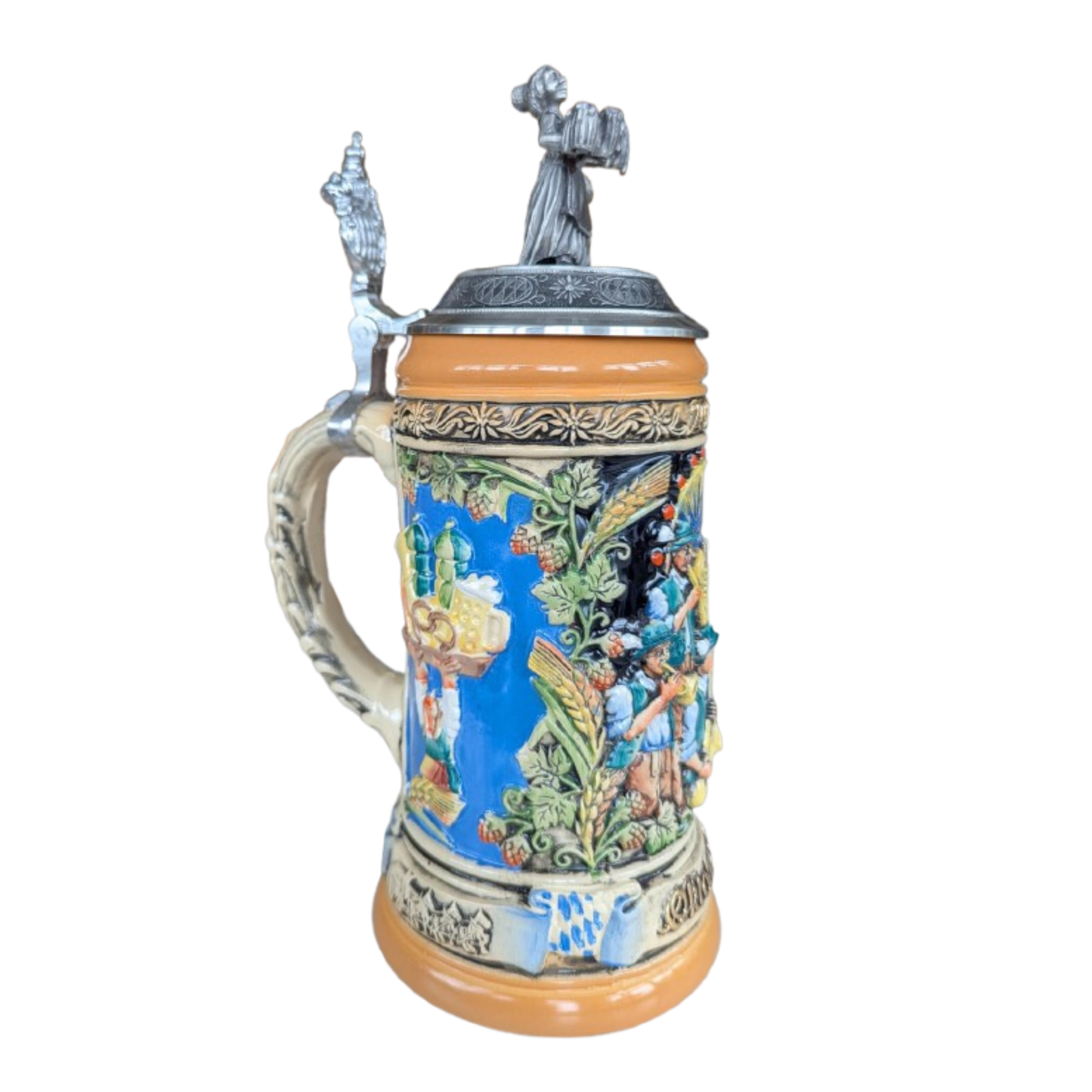 Oktoberfest™ Relief-Sonderkrug Motiv 2025 mit Zinndeckel Zensi