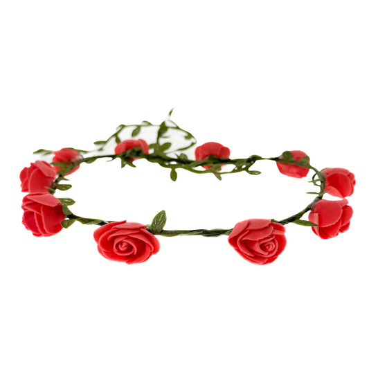 Blütenhaarkranz Rot