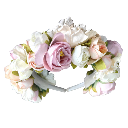 Blumenhaarreif Rosablanca