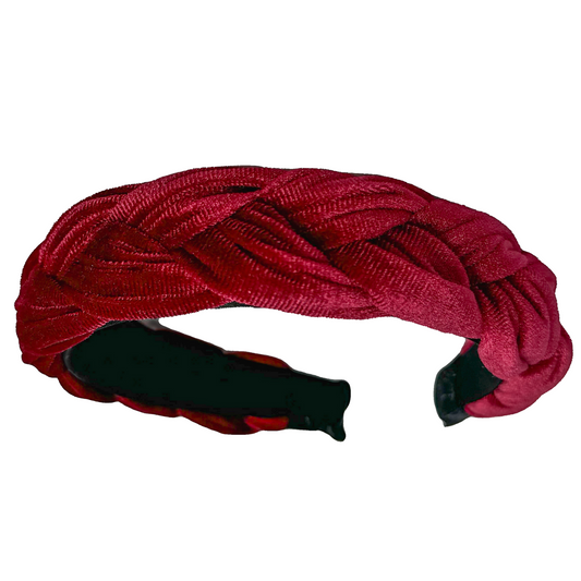 Haarreif Samt Bordeaux