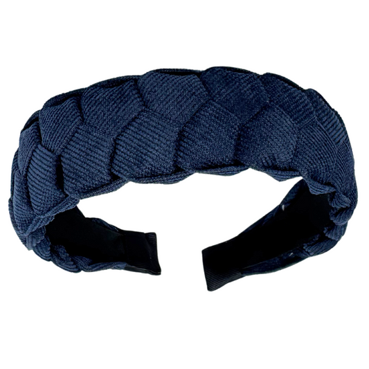 Haarreif Cord Nachtblau