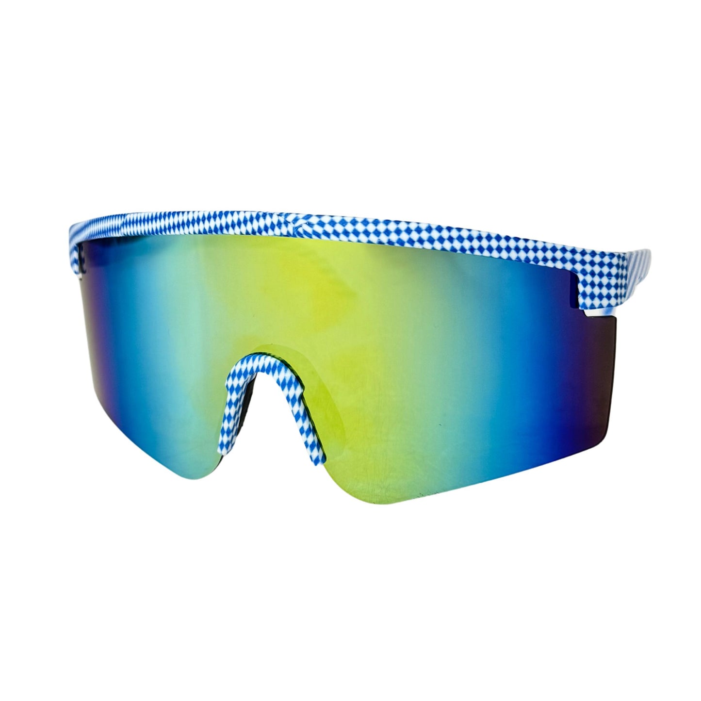 Schnelle Brille Weiß-Blau