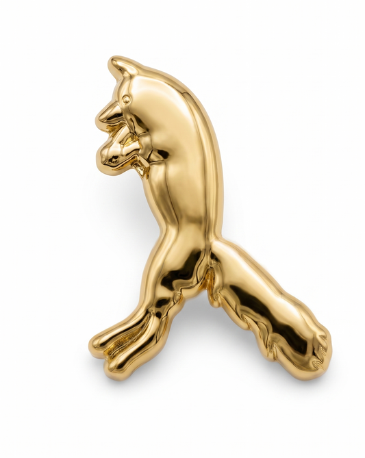 Anstecker Fuchs gold