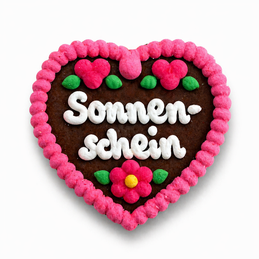 Edle Trachtenfilzherzen - Sonnenschein