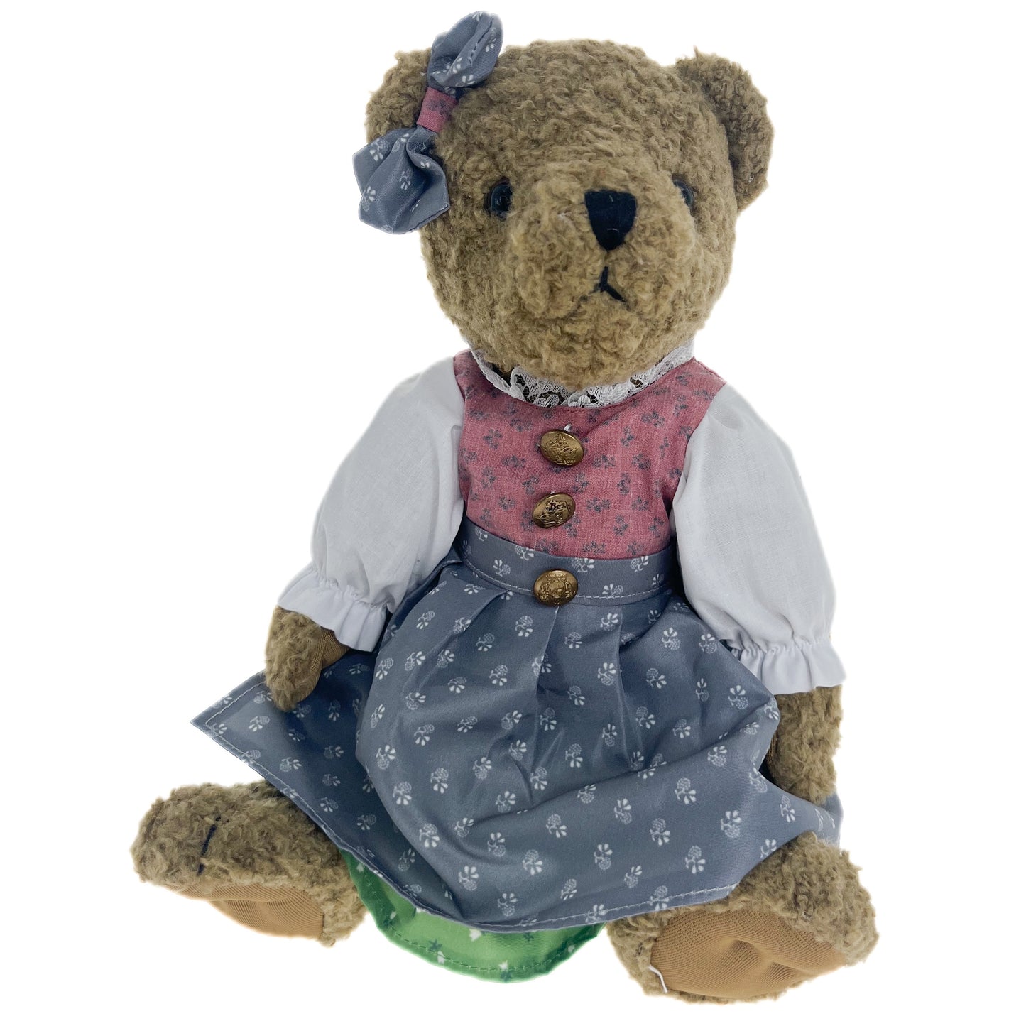 Trachtenteddy Johanna Old Pink / Anthracite
