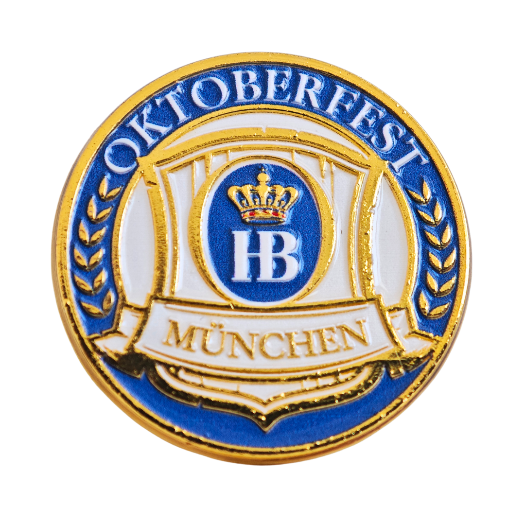Anstecker Hofbräuhaus "Tradition" Oktoberfest München Emaille