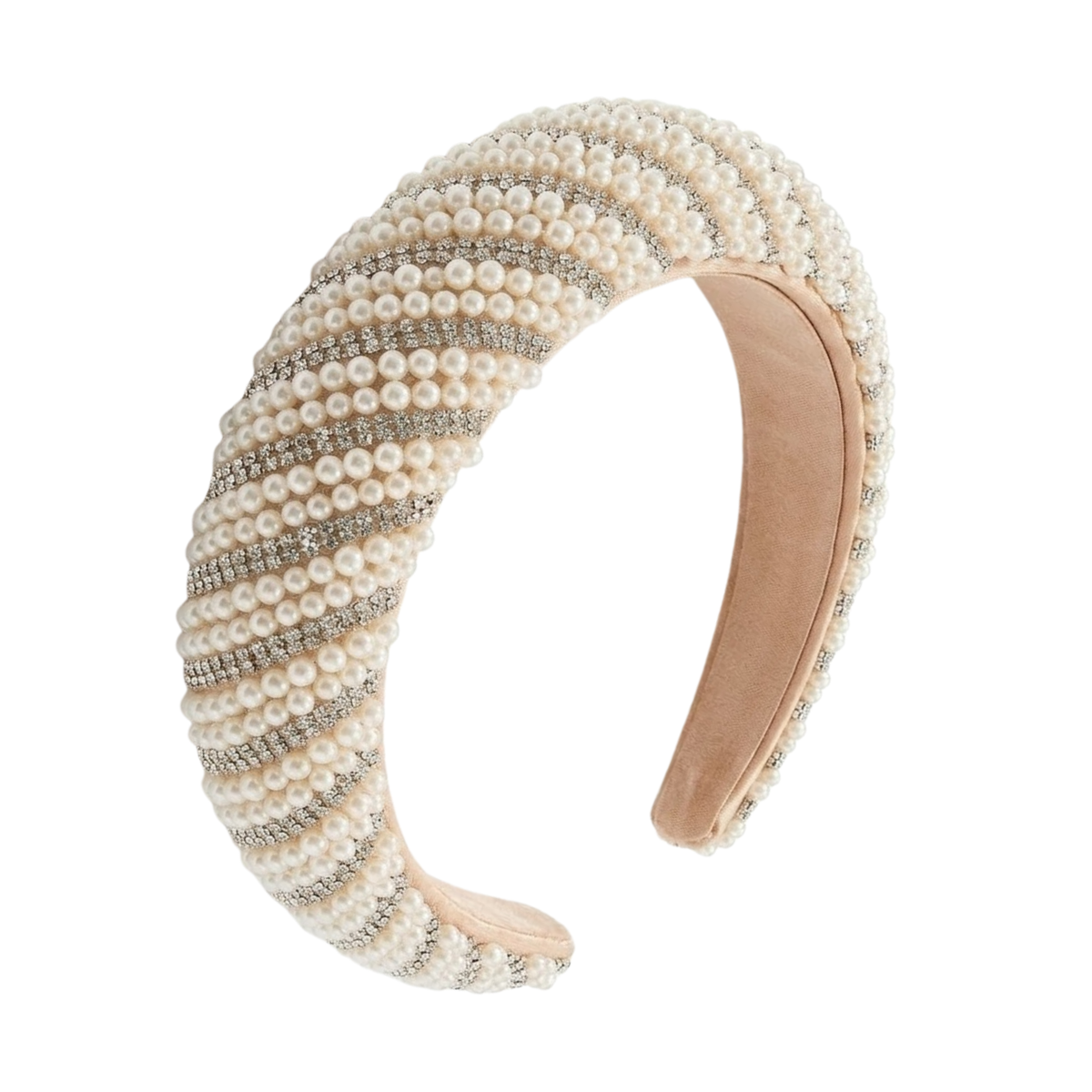Haarreif Perle Streifen
