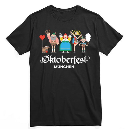 Oktoberfest™ Shirt Happy Bayern Schwarz