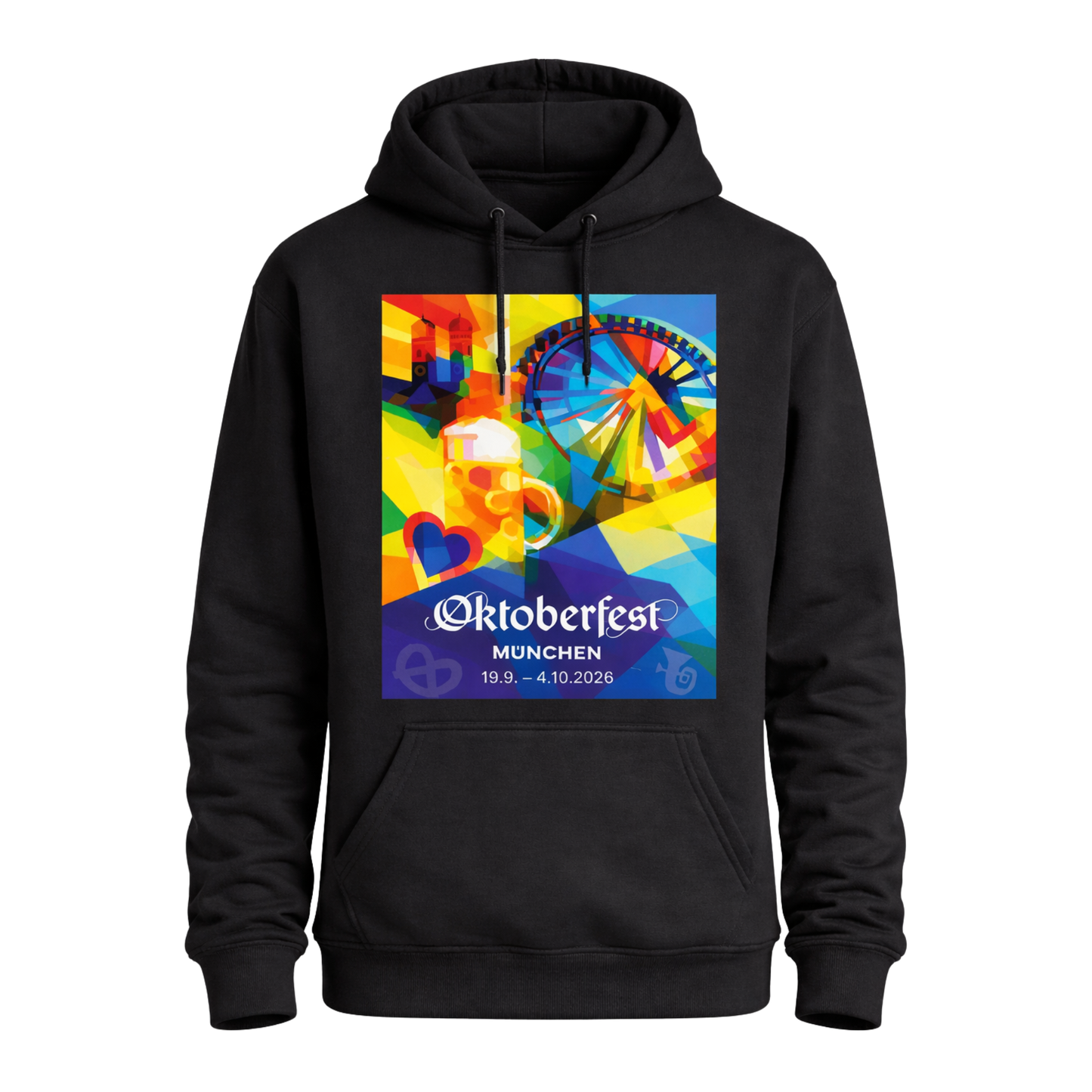 Oktoberfest™ Hoodie Jahresmotiv 2026 Schwarz