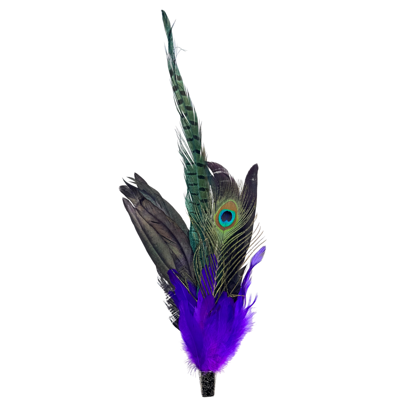 Feather Peacock Eye Purple