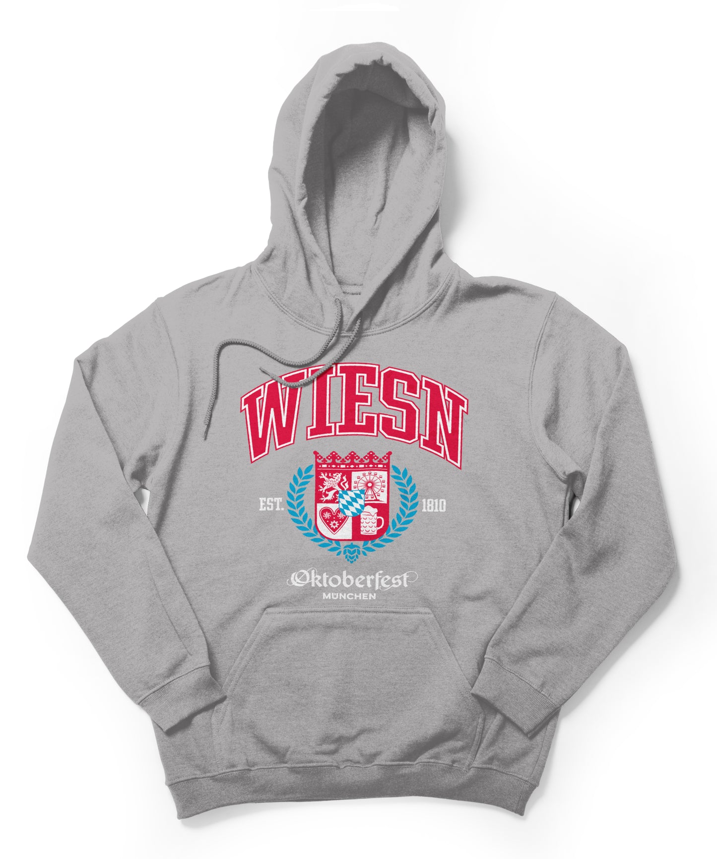 Hoodie College WIESN grau