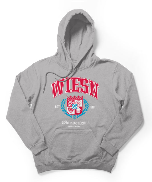 Hoodie College WIESN gray