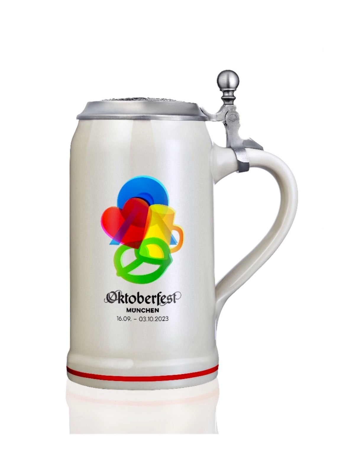 Official Oktoberfest Mug 2023 with Pewter Lid