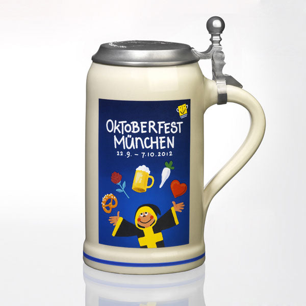 Official Oktoberfest collector's jug 1.0 L 2012 with lid