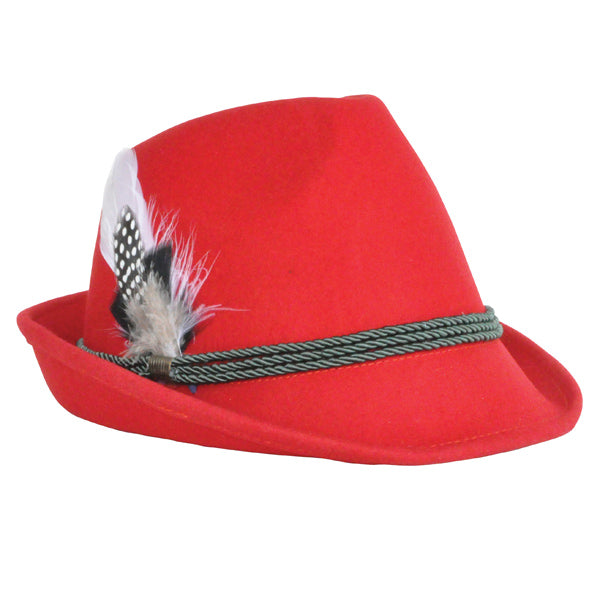 Tyrolean hat red