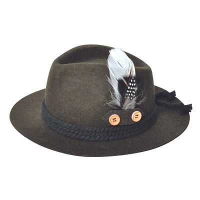 Traditional hat hunter mottled green