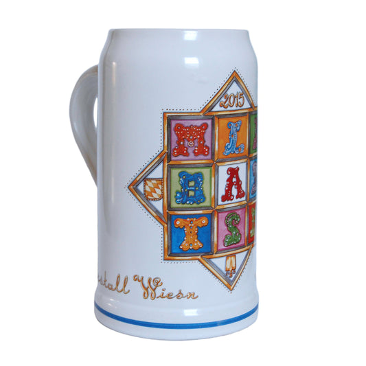 Marstall Steinkrug 1l 2015 with pewter lid