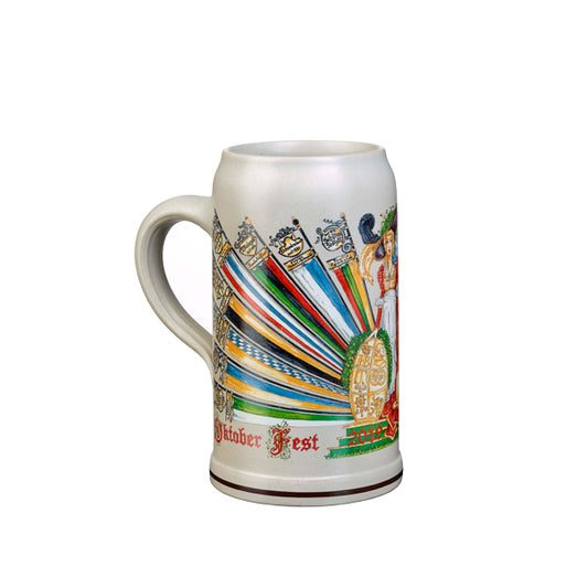 Wiesnwirte Krug 2019 genuine salt glazed without pewter lid