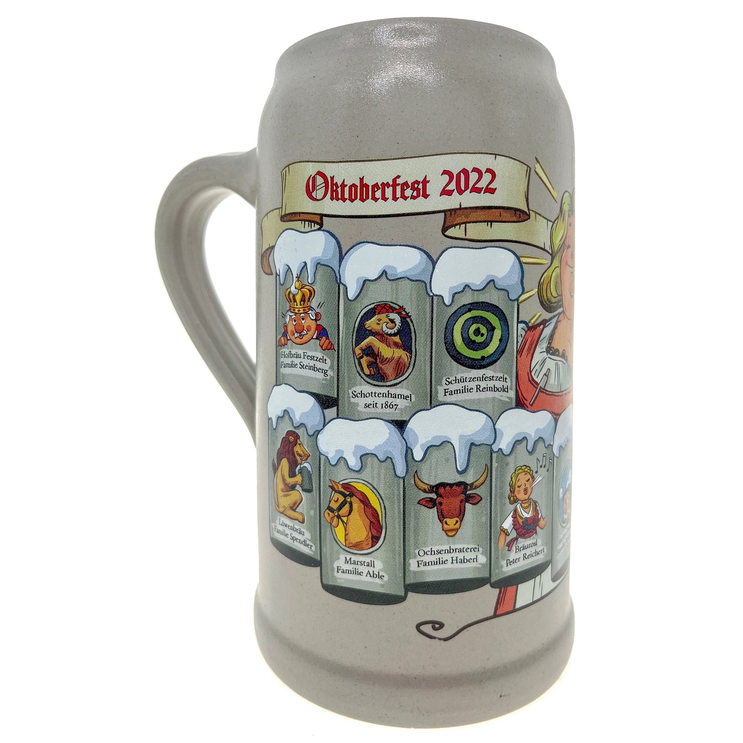 Wirte Krug Oktoberfest 2022 real salt glazed without pewter lid