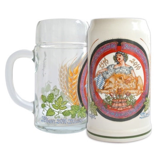 Marstall Steinkrug 1l 2016 with pewter lid