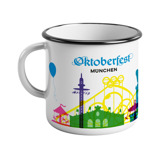Oktoberfest™ Emaille Tasse Skyline