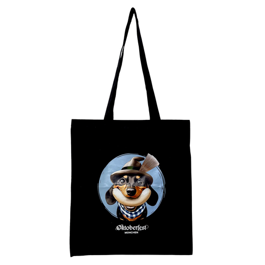 Oktoberfest™ Jutetasche Grinsewaldi Schwarz