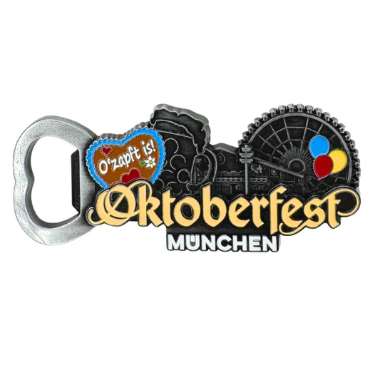 Oktoberfest™ Metallmagnet Flaschenöffner Silhouette
