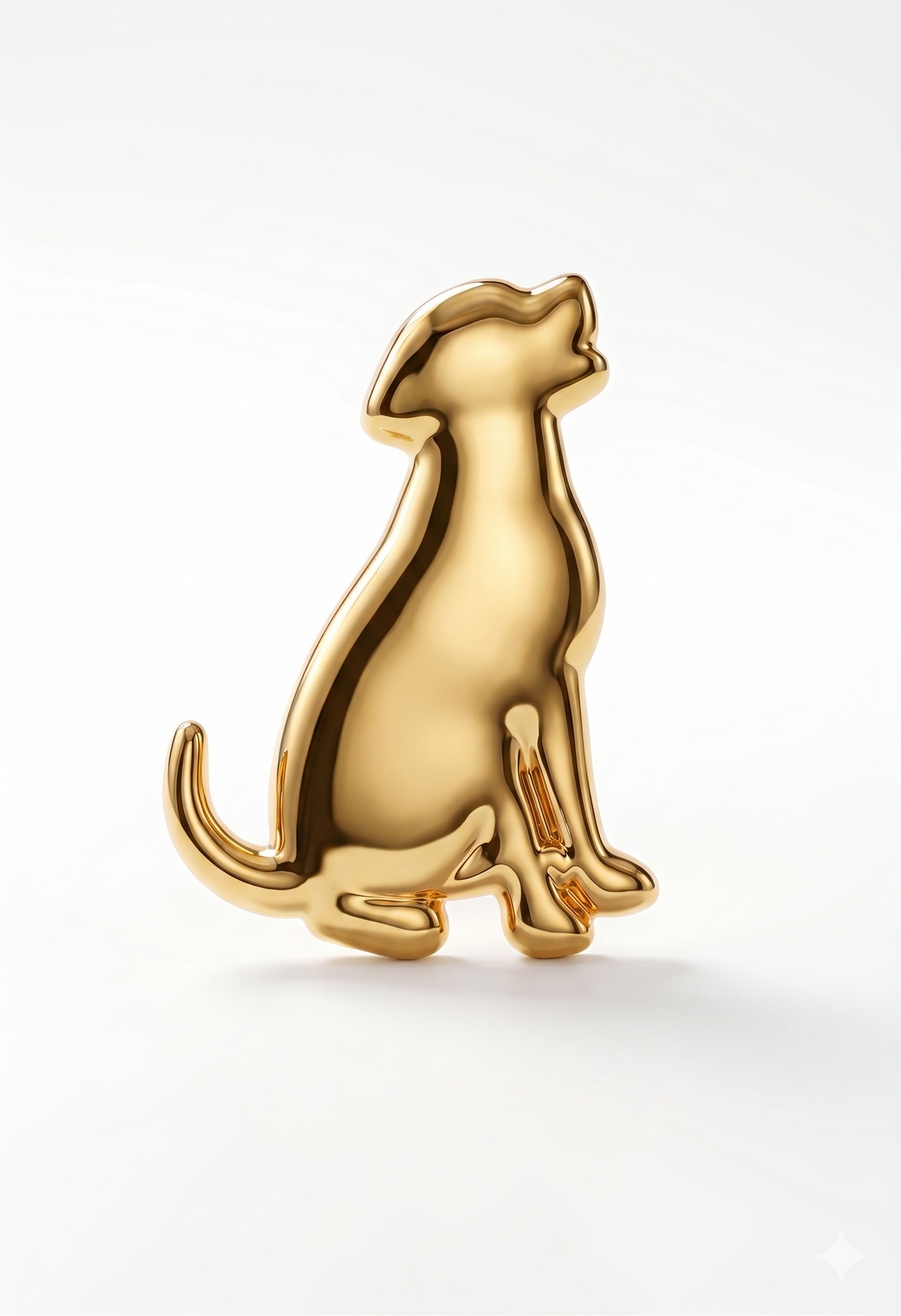 Anstecker Hund Gold