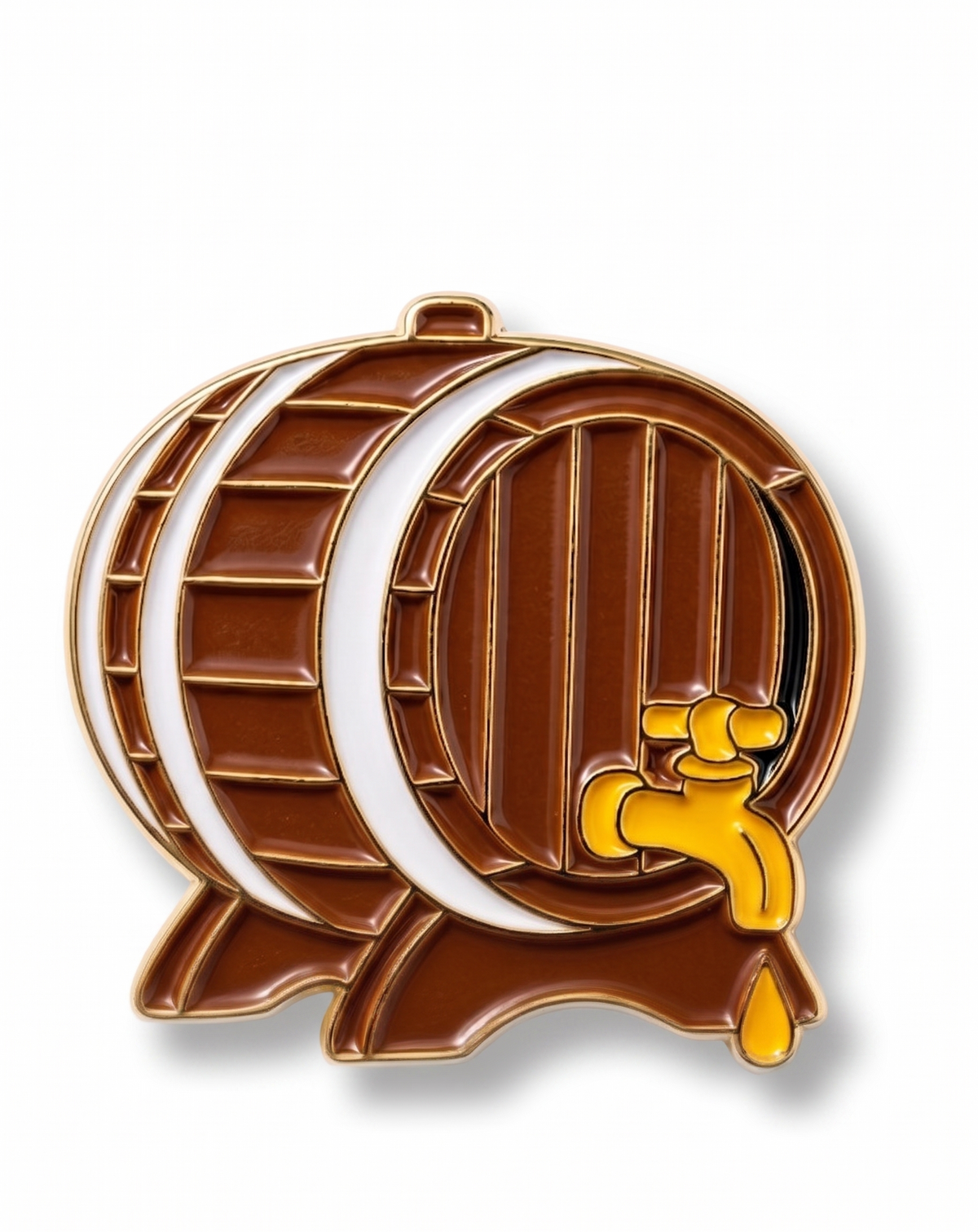 Anstecker Bierfass mit Zapfhahn