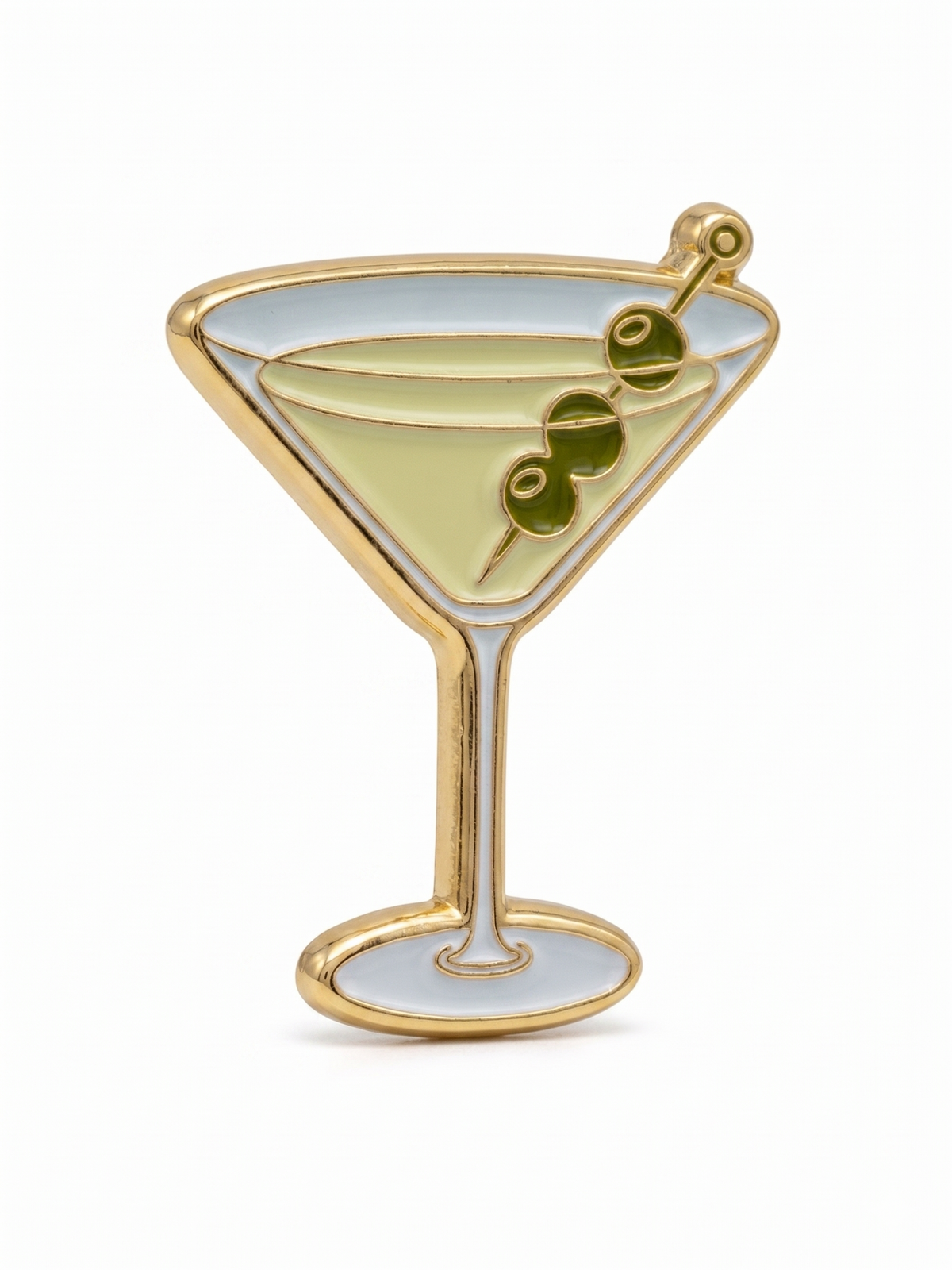 Anstecker Martini mit Oliven
