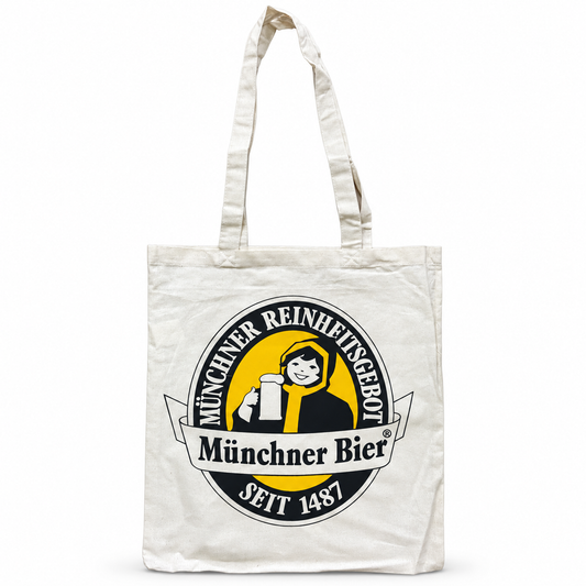 Jutetasche Münchner Brauereien Logo