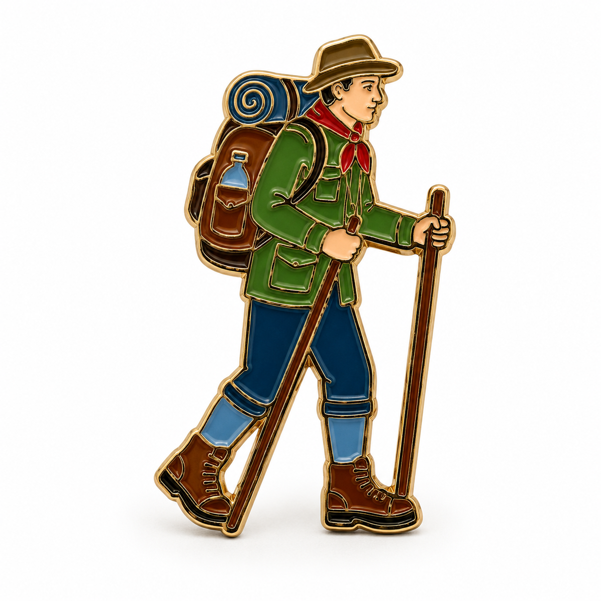 Anstecker Wanderer