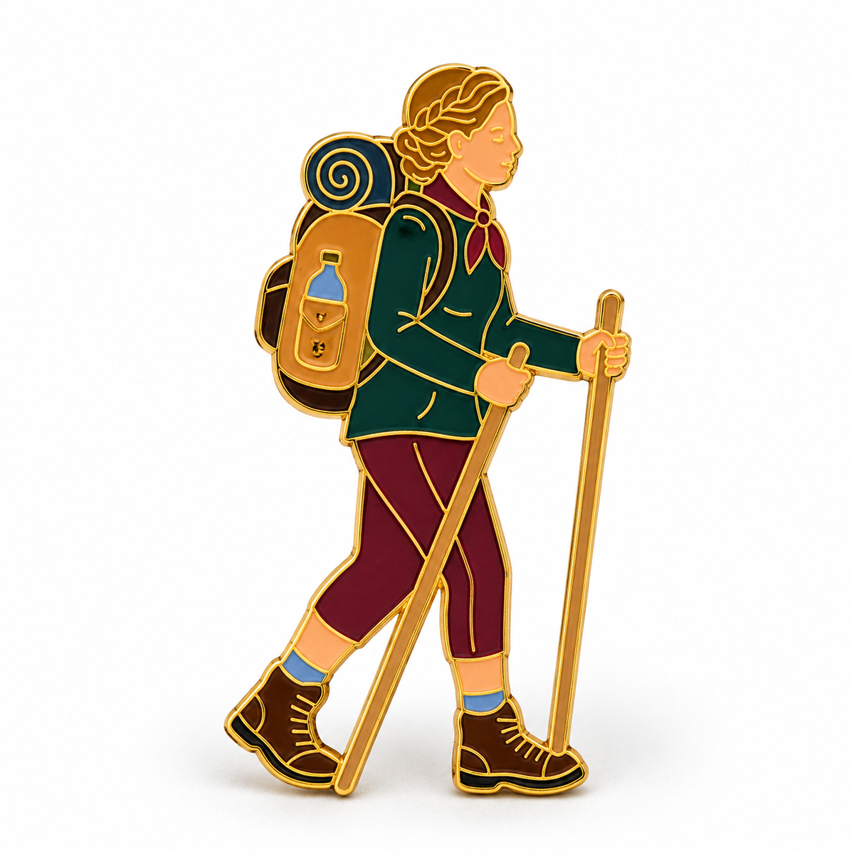 Anstecker Wanderin
