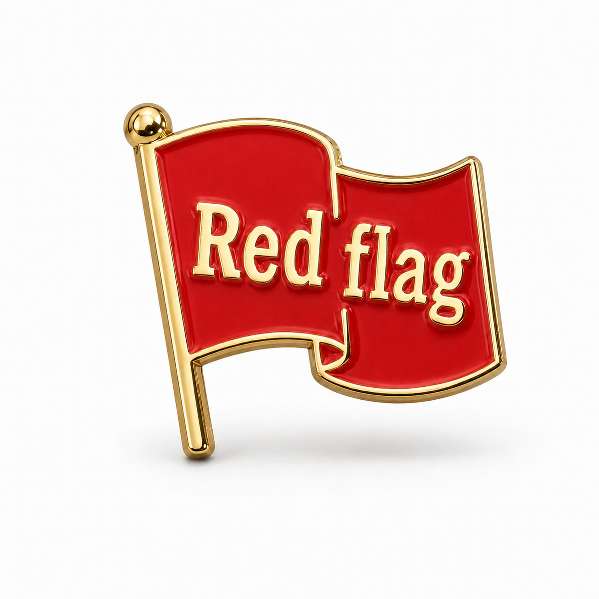 Anstecker Red Flag