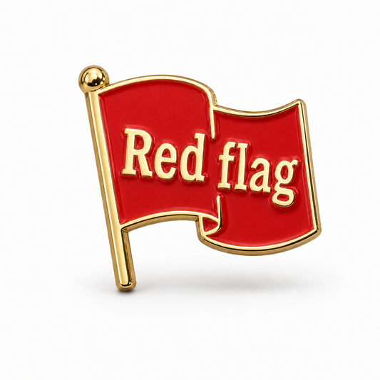 Anstecker Red Flag
