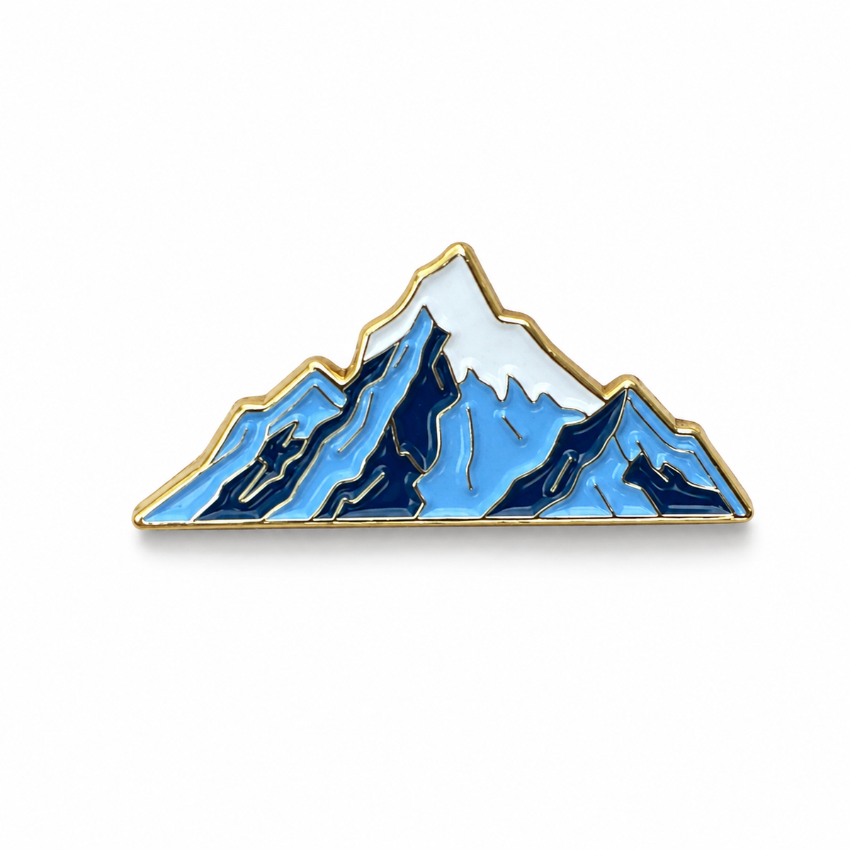 Anstecker Berg blau