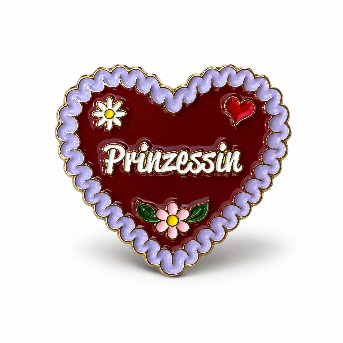 Anstecker Lebkuchenherz Prinzessin